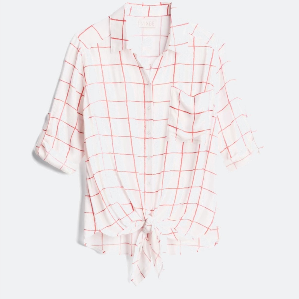 Thompkins Tie Front Top